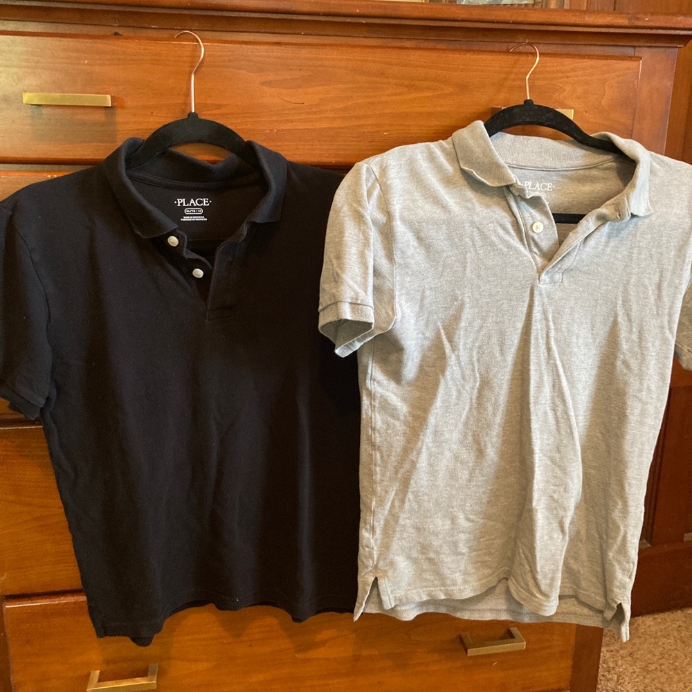 Lot of two pique polo shirts